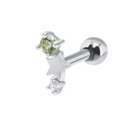 August Birthstone Helix Ear Piercing TIP-3604